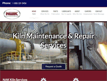 Tablet Screenshot of nak-kiln.com